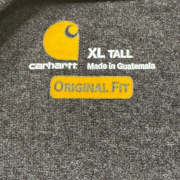 Carhartt Gray Short Sleeve Tee Essential Comfort - Picture 3 of 4